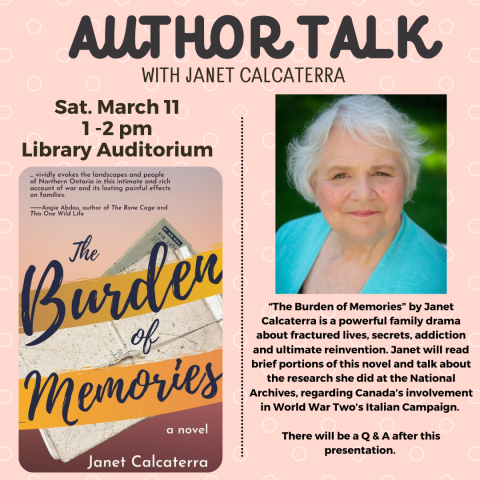 Author talk with Janet Calcaterra