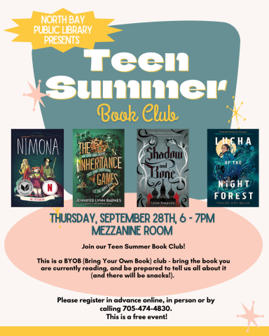 Teen SUmmer Book Club