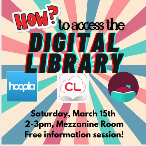 How to access your digital library March 15 at 2PM