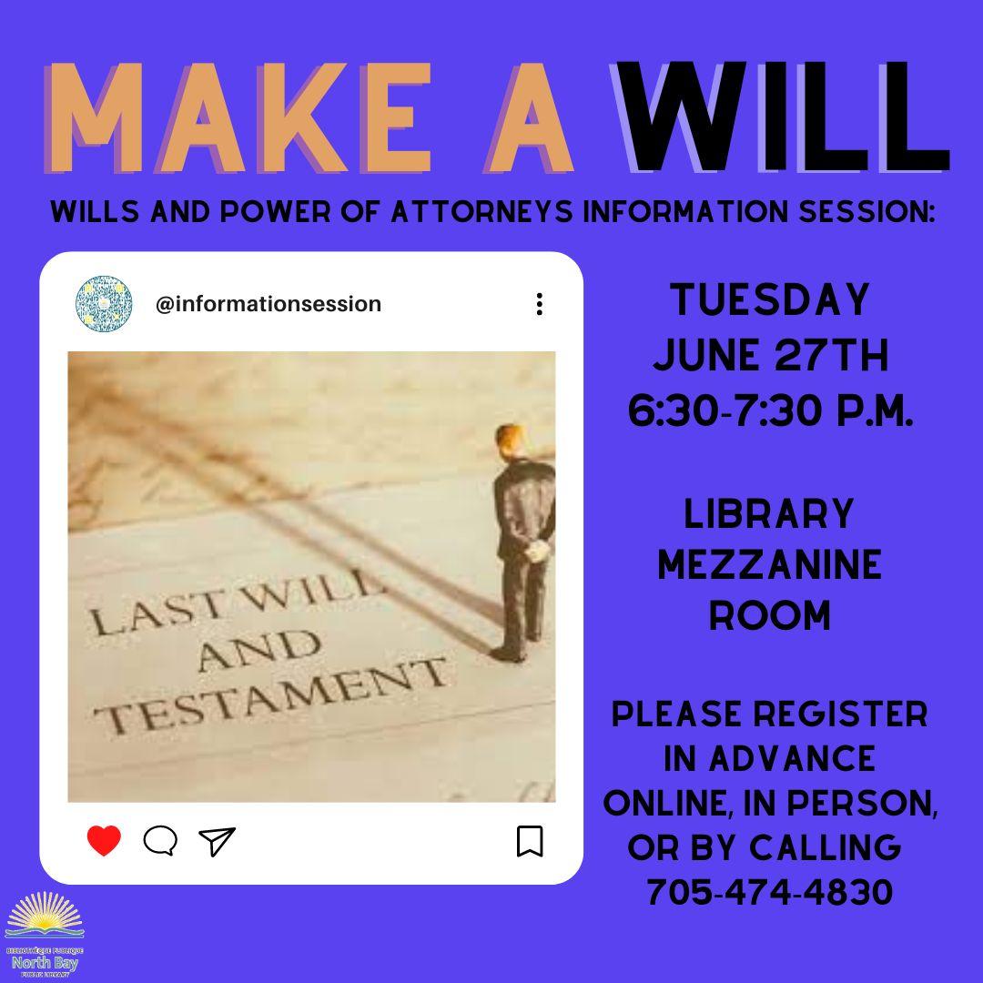 Make a Will info session